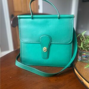 Coach Green Leather Crossbody Bag